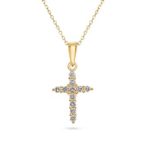Diamond Cross Pendant - Dracakis Jewellers